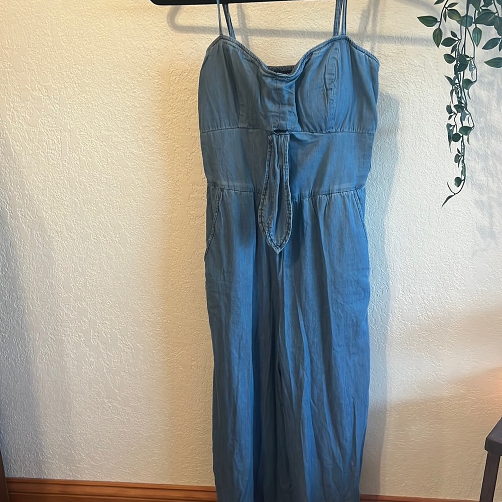 Blue jump suit, stretchy and super comfortable